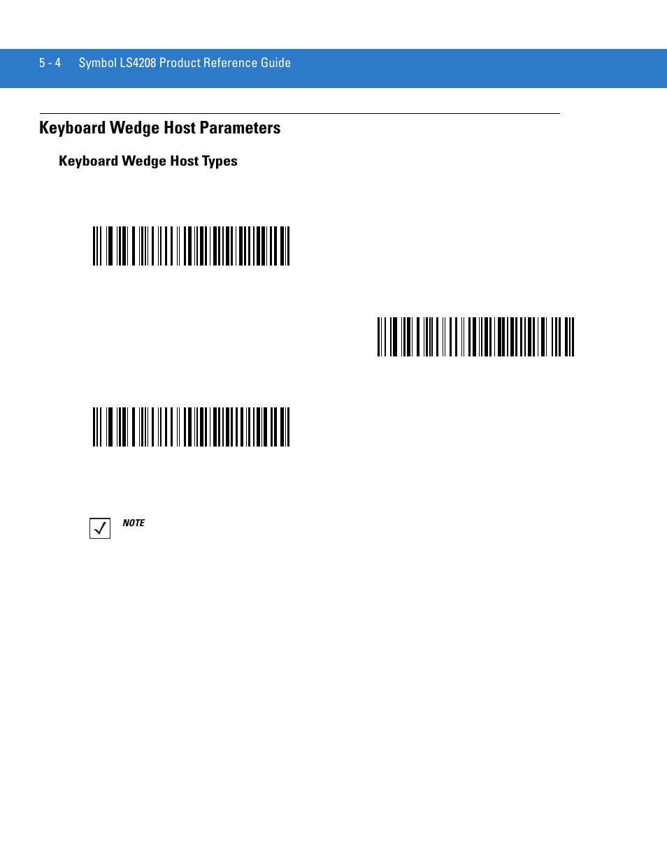 Keyboard wedge host parameters, Keyboard wedge host types, Keyboard wedge host parameters -4 | Keyboard wedge host types -4 | Motorola LS4208 User Manual | Page 58 / 358