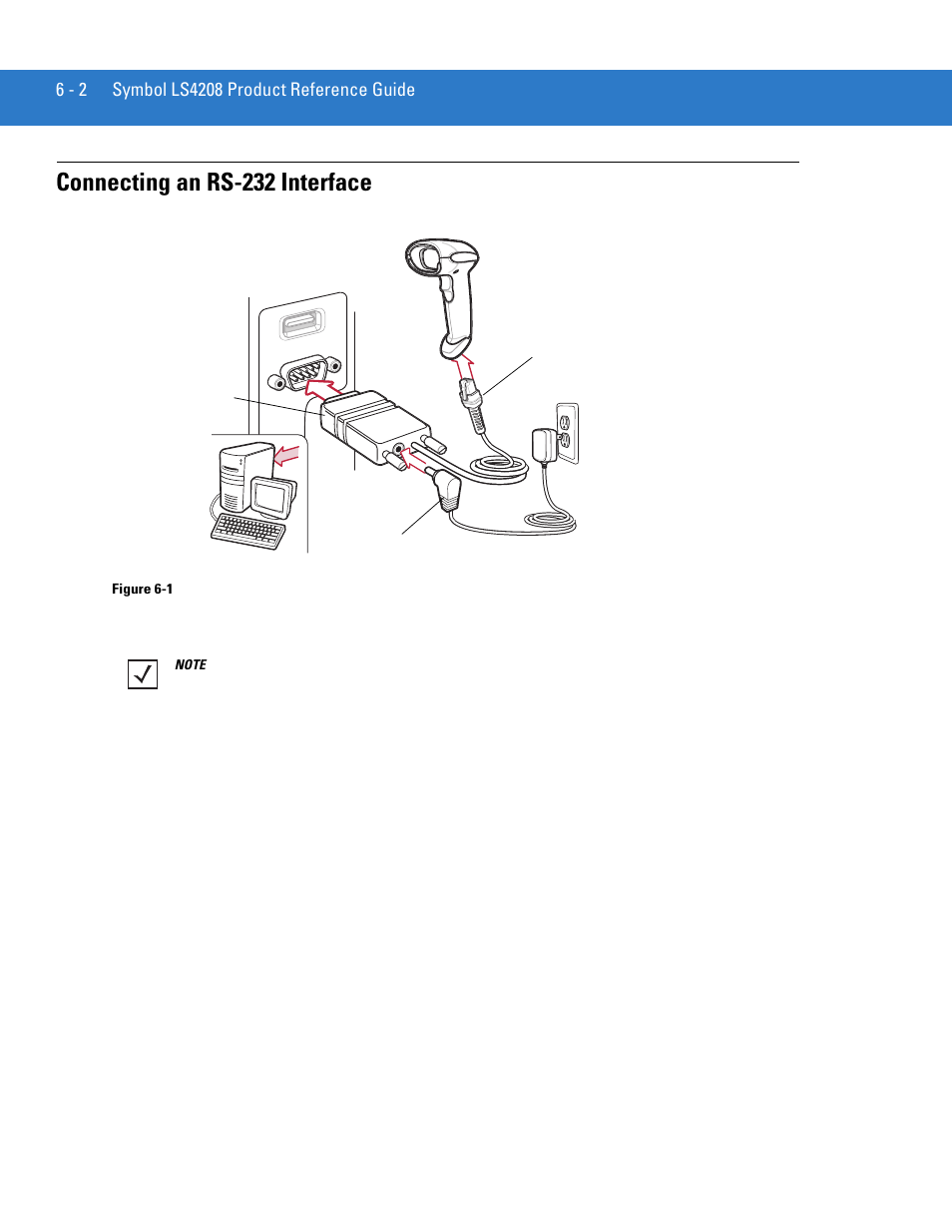 Connecting an rs-232 interface, Connecting an rs-232 interface -2 | Motorola LS4208 User Manual | Page 78 / 358