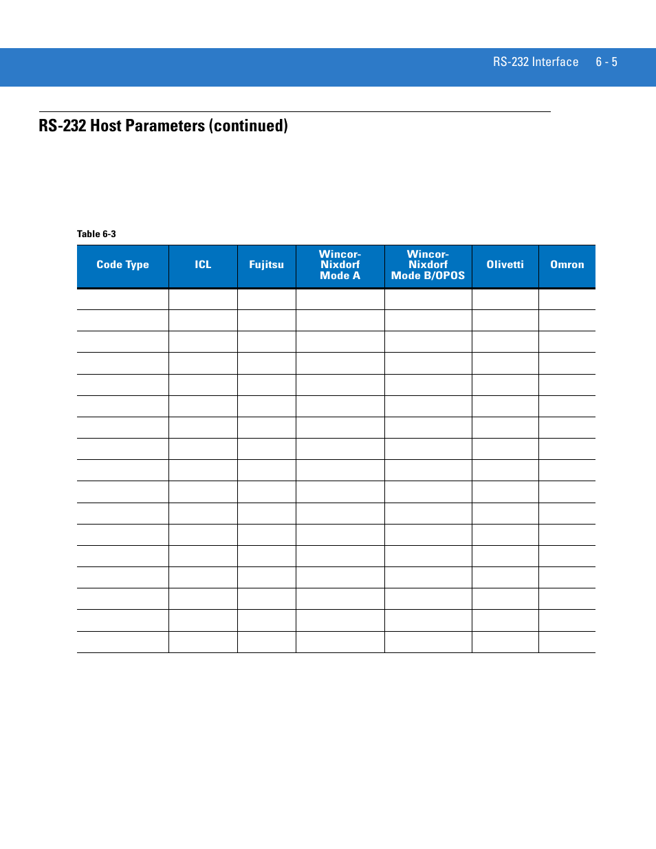 Rs-232 host parameters (continued) | Motorola LS4208 User Manual | Page 81 / 358