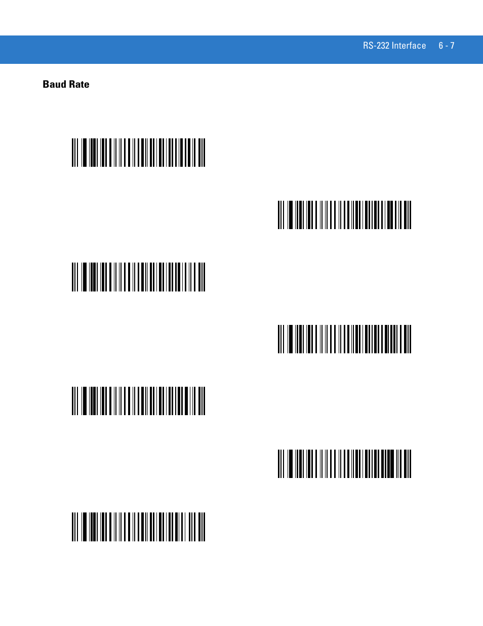 Baud rate, Baud rate -7 | Motorola LS4208 User Manual | Page 83 / 358