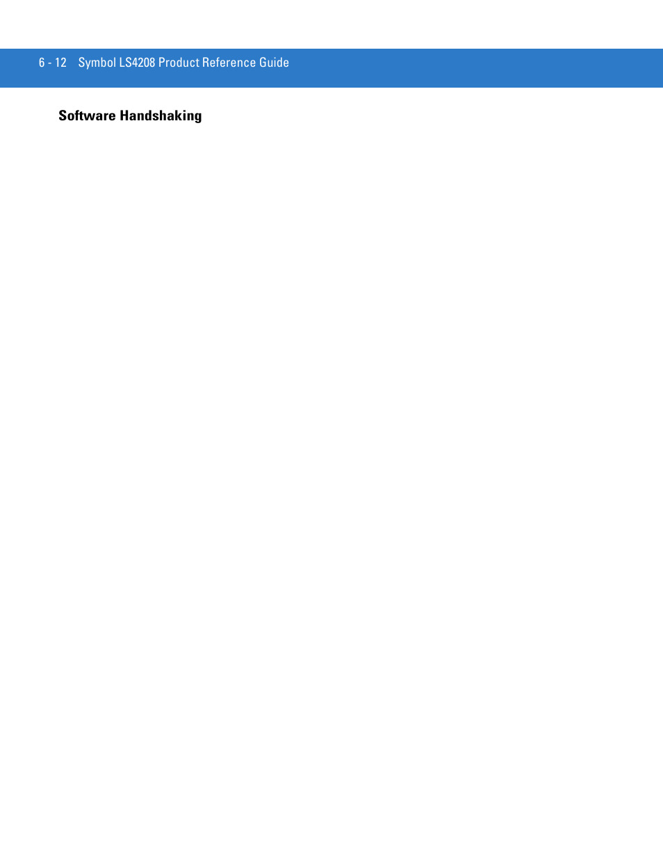 Software handshaking, Software handshaking -12 | Motorola LS4208 User Manual | Page 88 / 358