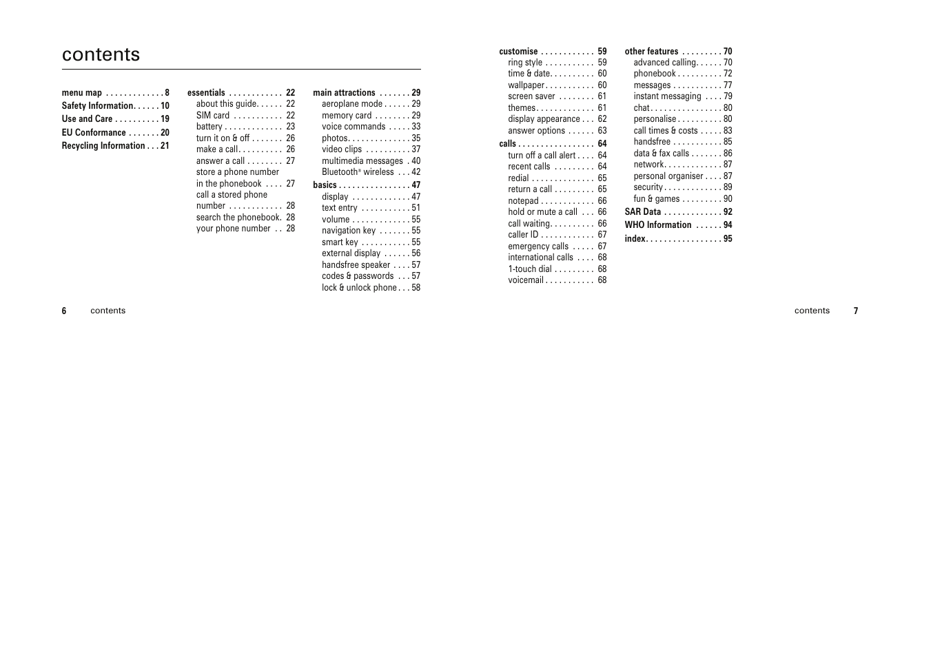 Motorola Cell Phone User Manual | Page 3 / 35