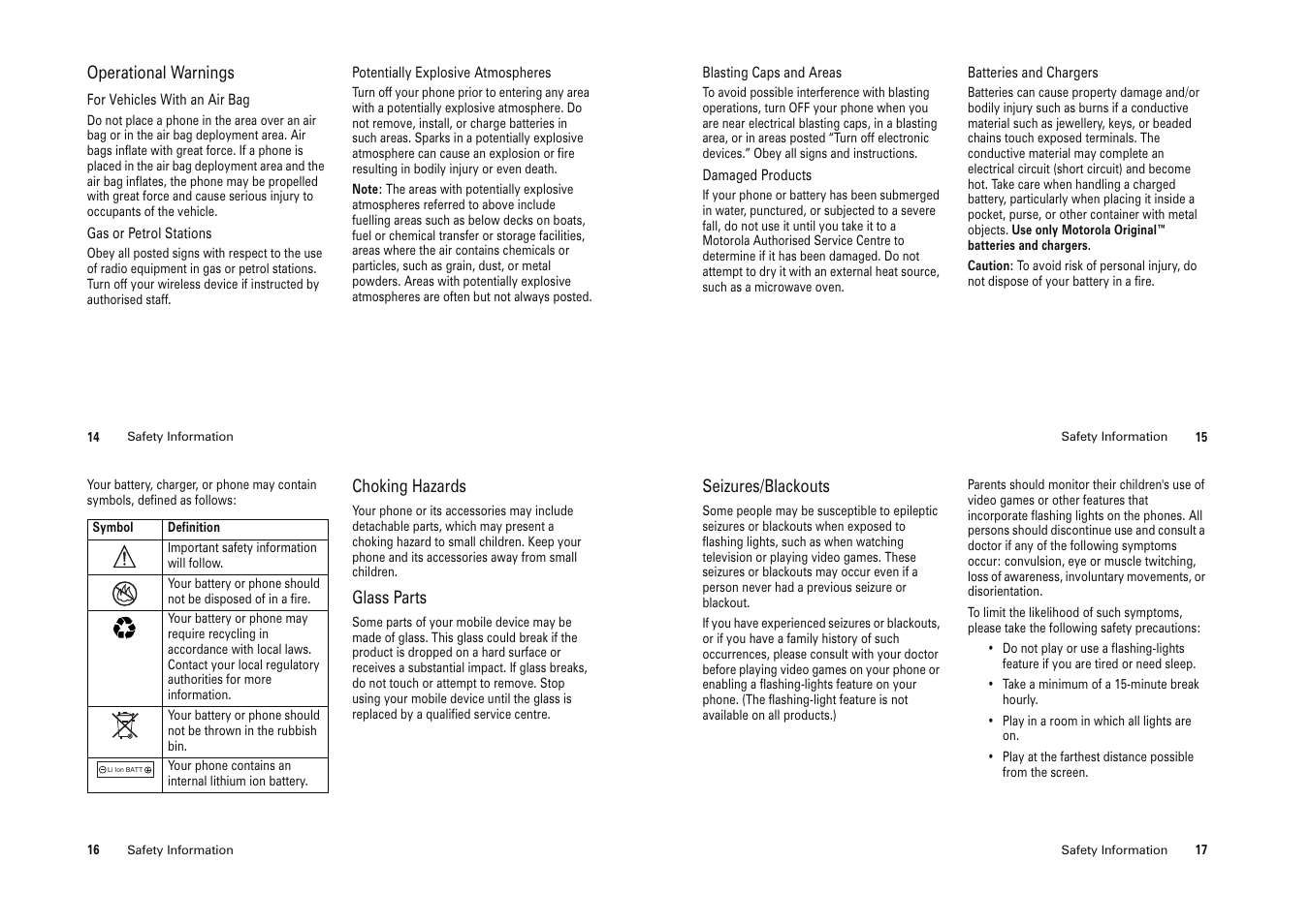 Motorola Cell Phone User Manual | Page 6 / 35