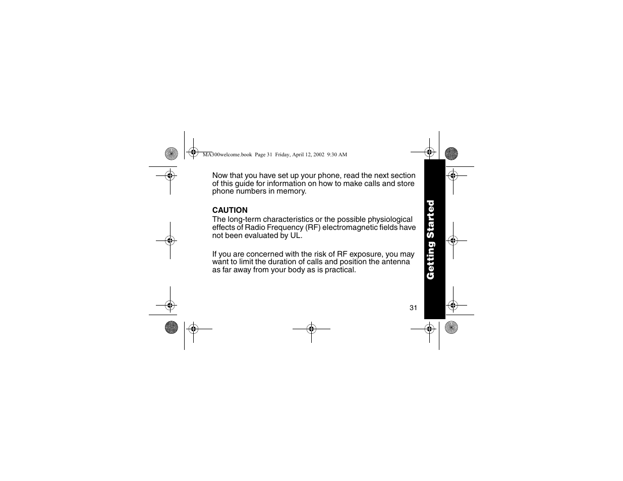 Motorola MA300 User Manual | Page 33 / 56
