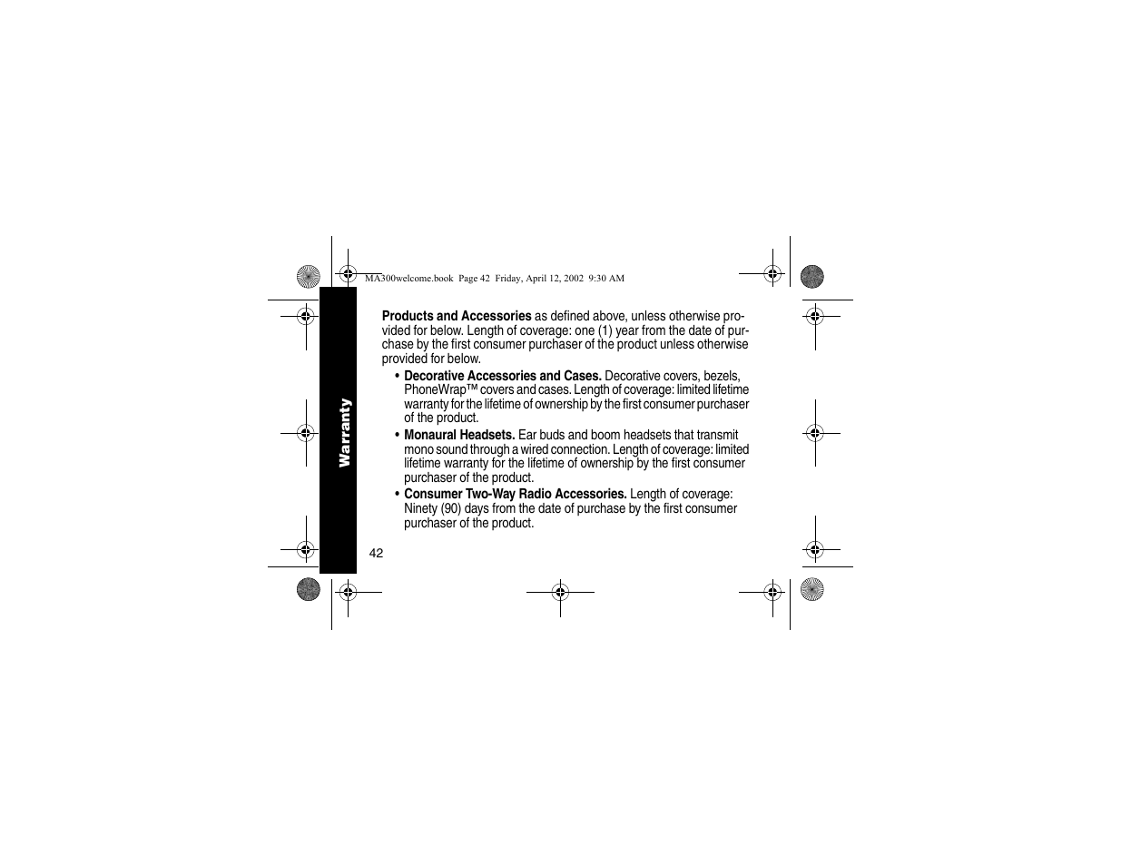 Motorola MA300 User Manual | Page 44 / 56