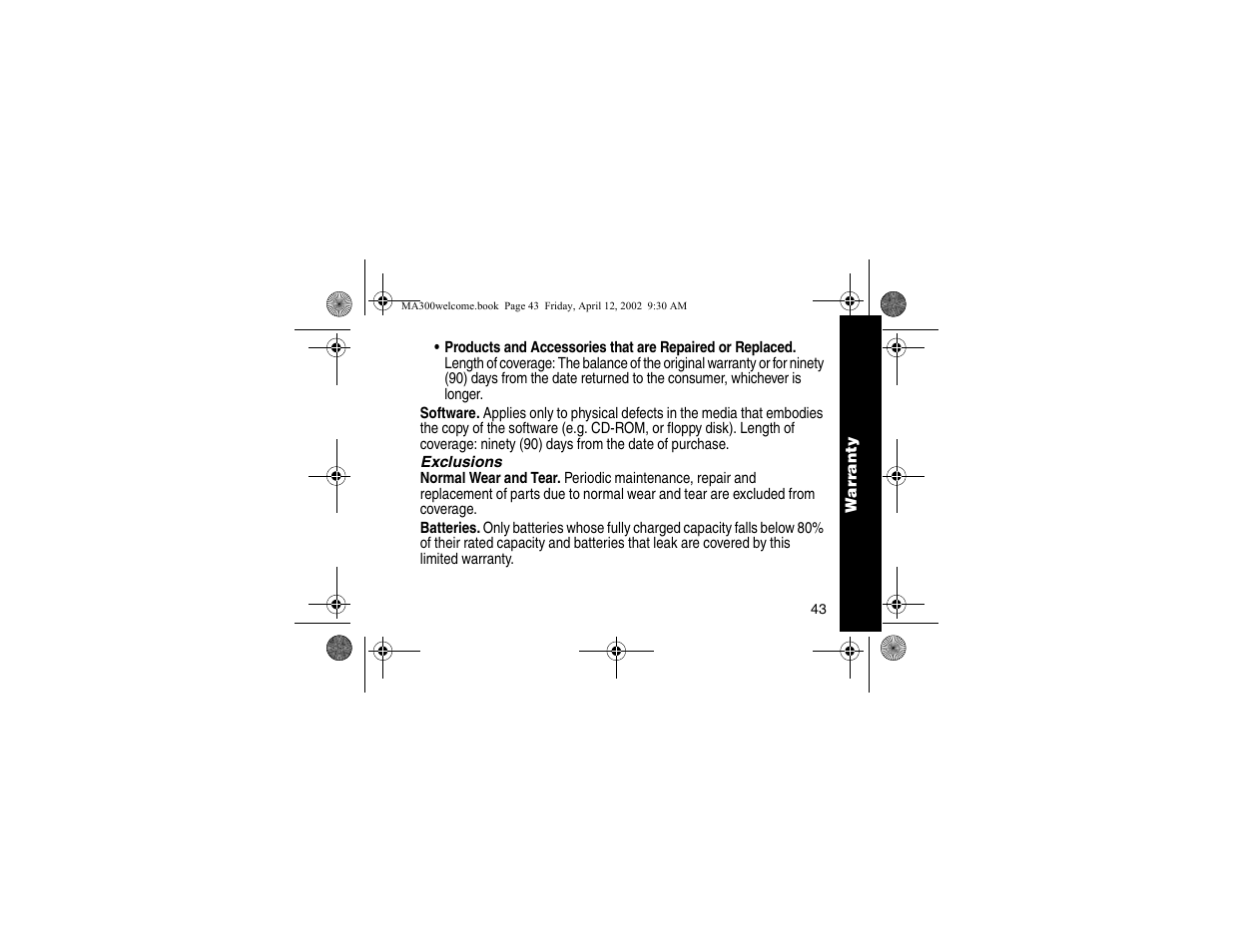 Motorola MA300 User Manual | Page 45 / 56