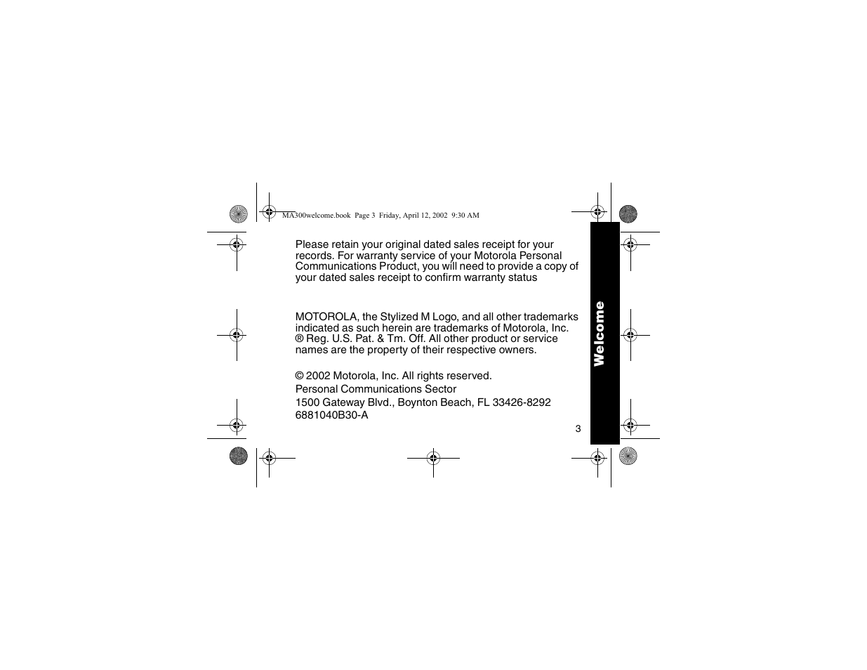 Motorola MA300 User Manual | Page 5 / 56