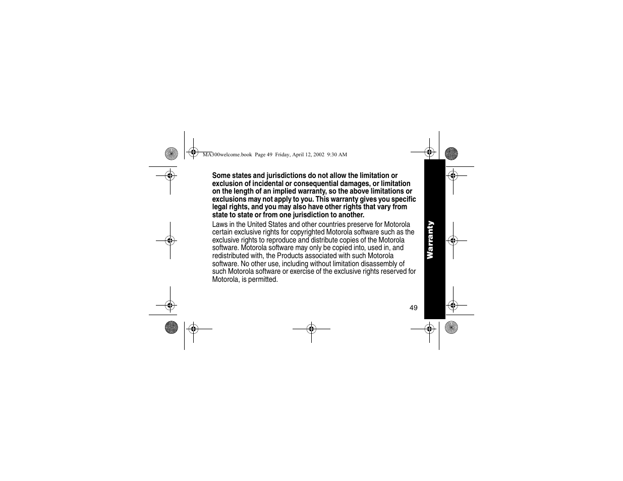Motorola MA300 User Manual | Page 51 / 56