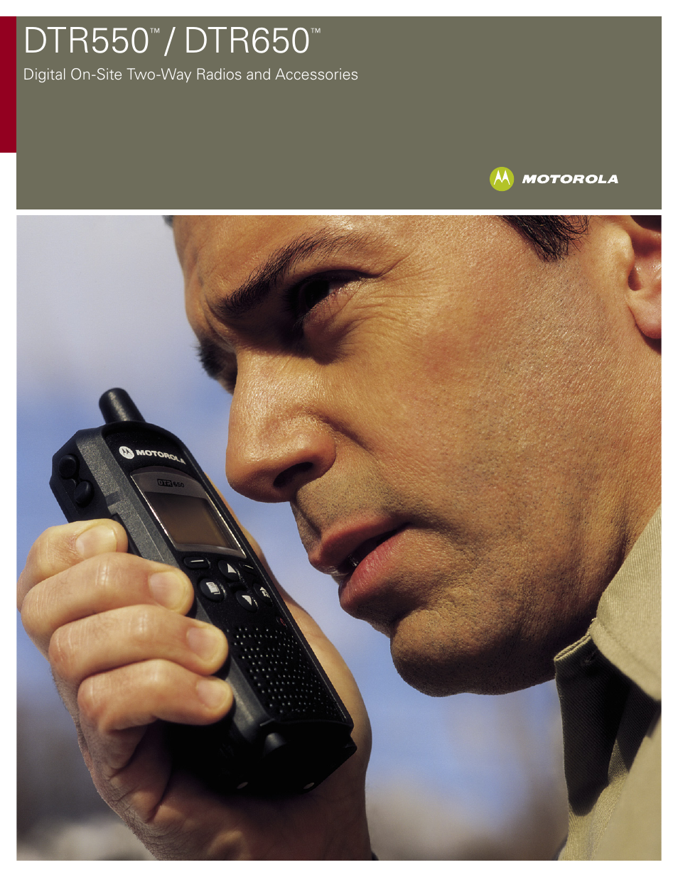 Motorola DTR550TM User Manual | 16 pages