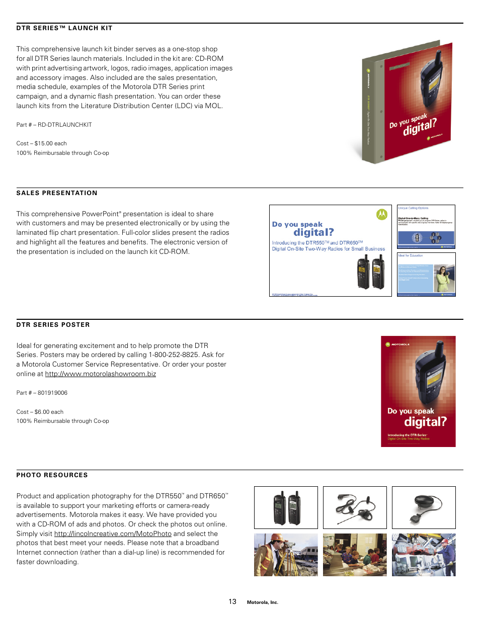 Motorola DTR550TM User Manual | Page 13 / 16