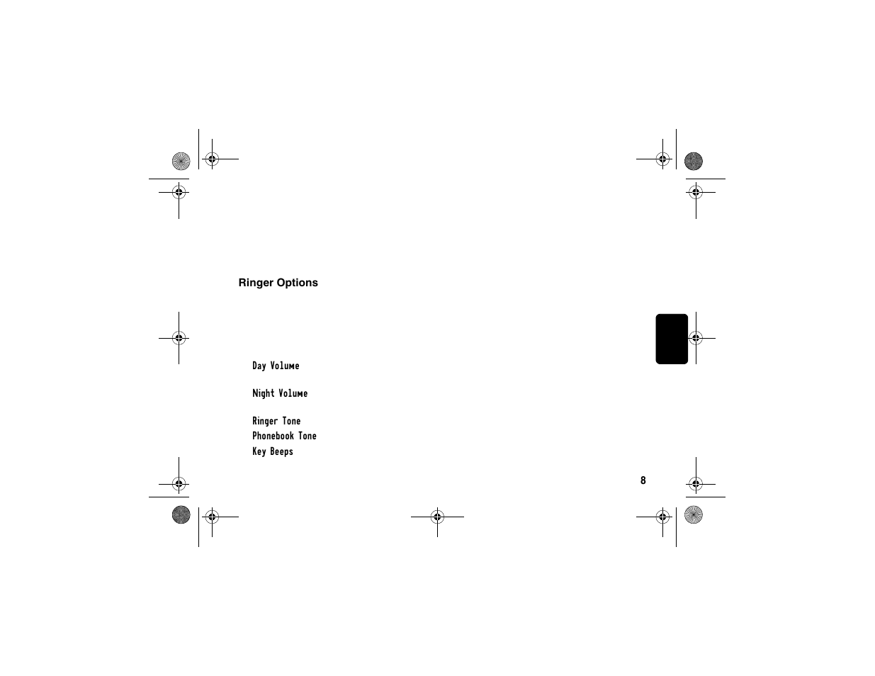 Ringer options, Personalizing your handset | Motorola SD4550 User Manual | Page 19 / 54