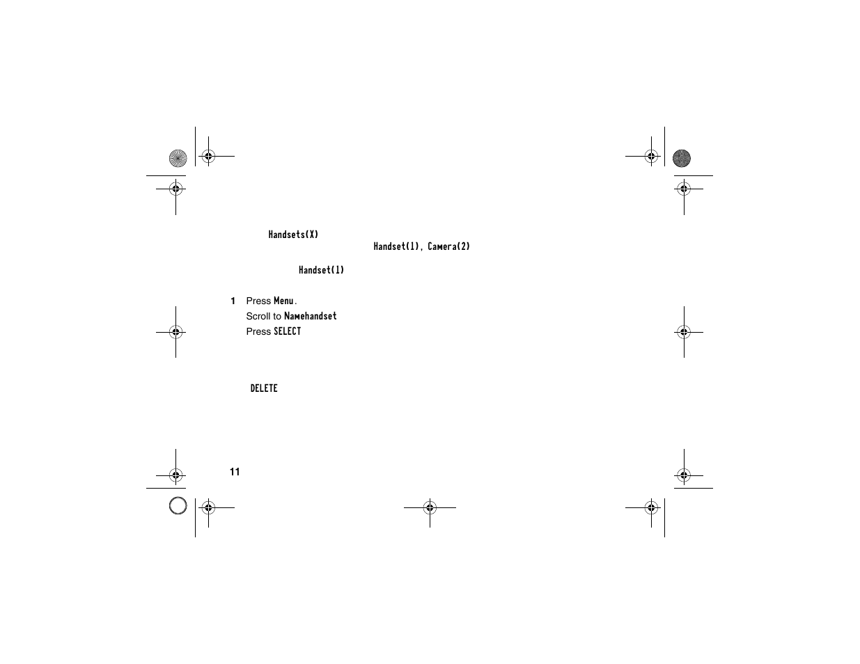 Naming a handset | Motorola SD4550 User Manual | Page 22 / 54