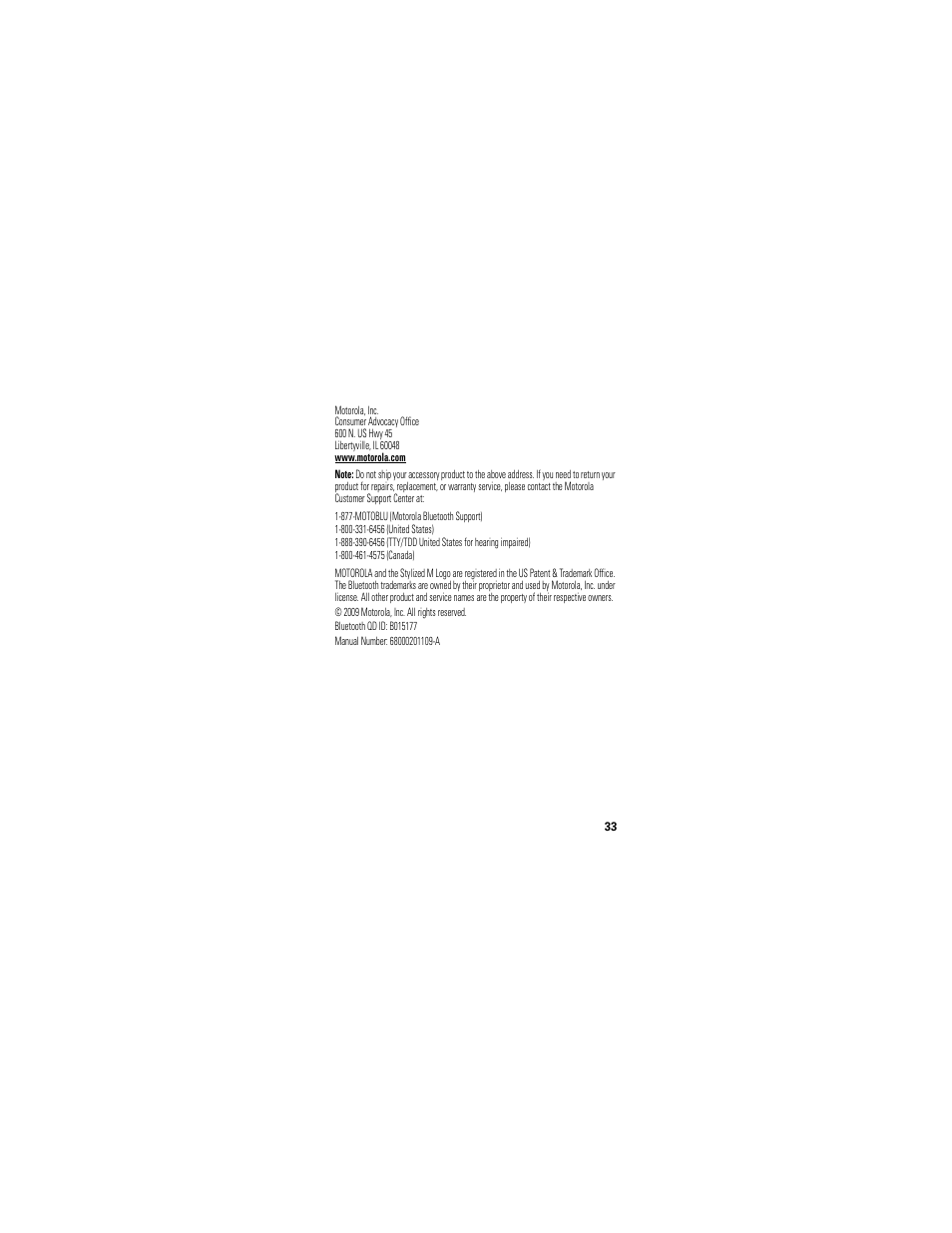 Motorola T325 User Manual | Page 35 / 110