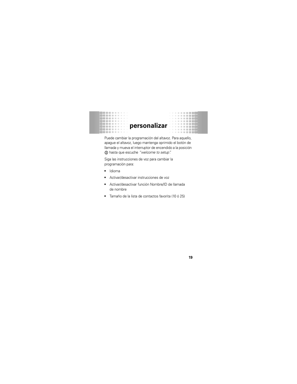 Personalizar | Motorola T325 User Manual | Page 57 / 110