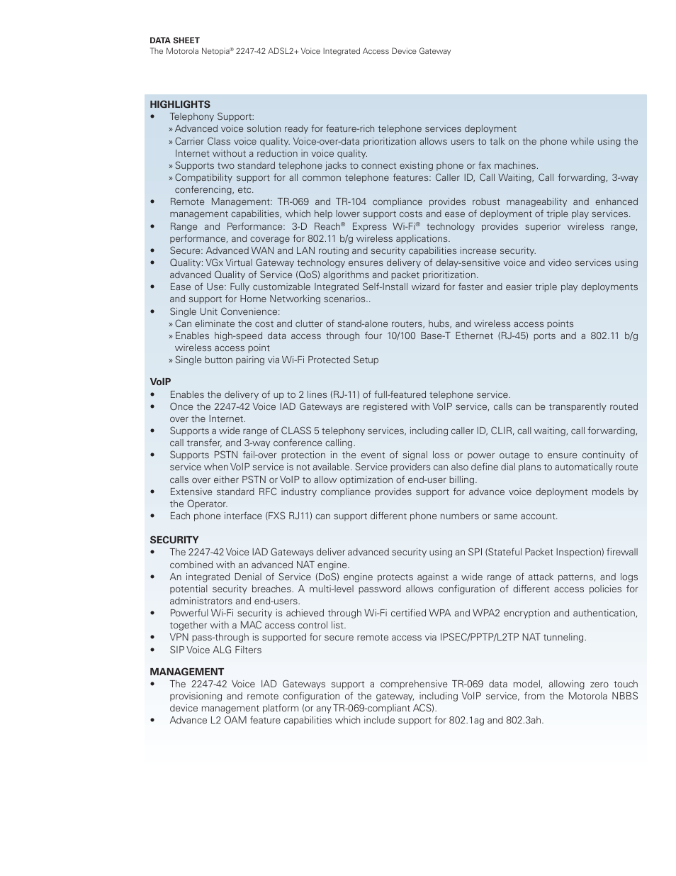 Motorola Netopia 2247-42 User Manual | Page 2 / 4