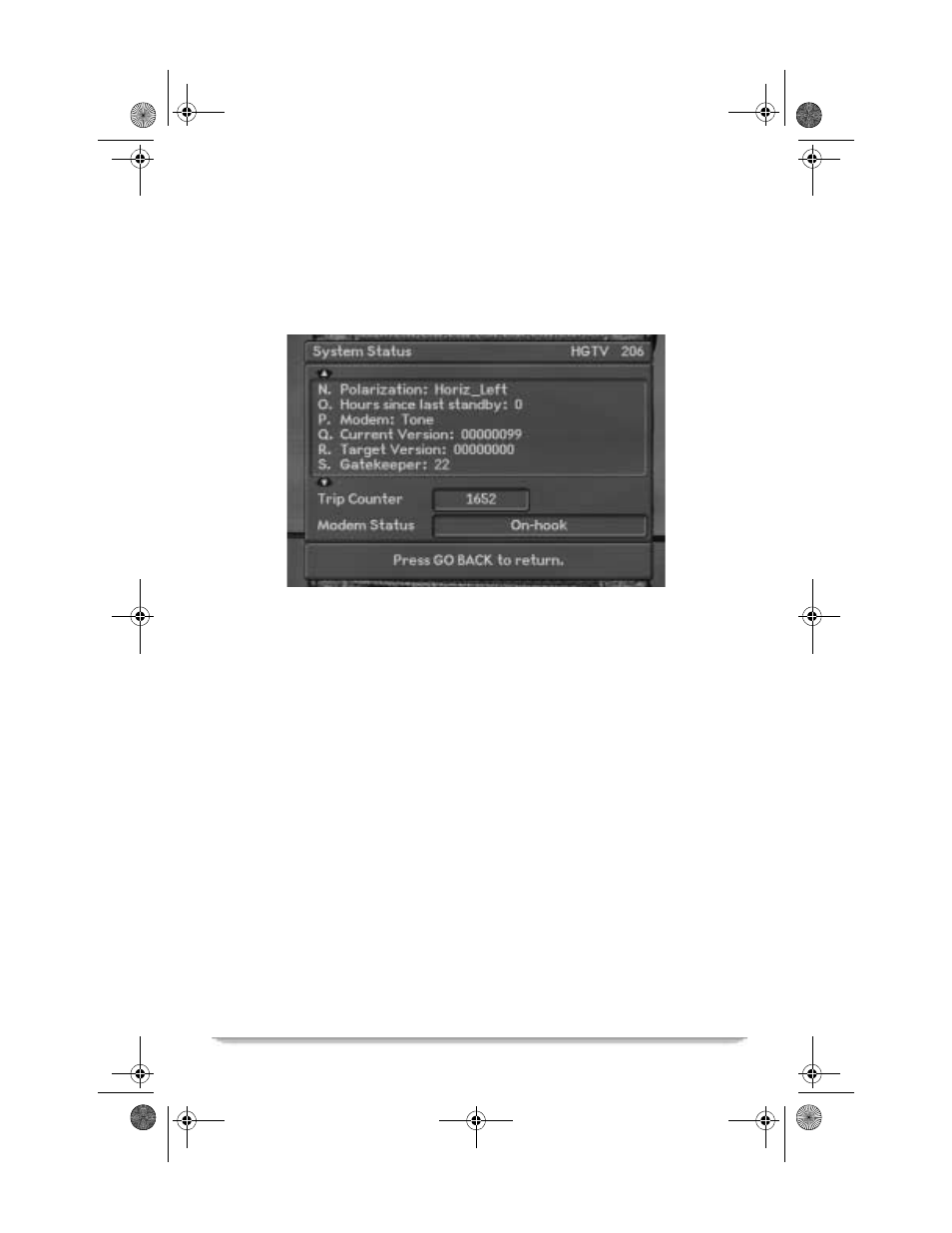 System status | Motorola Vanguard 305 User Manual | Page 51 / 96