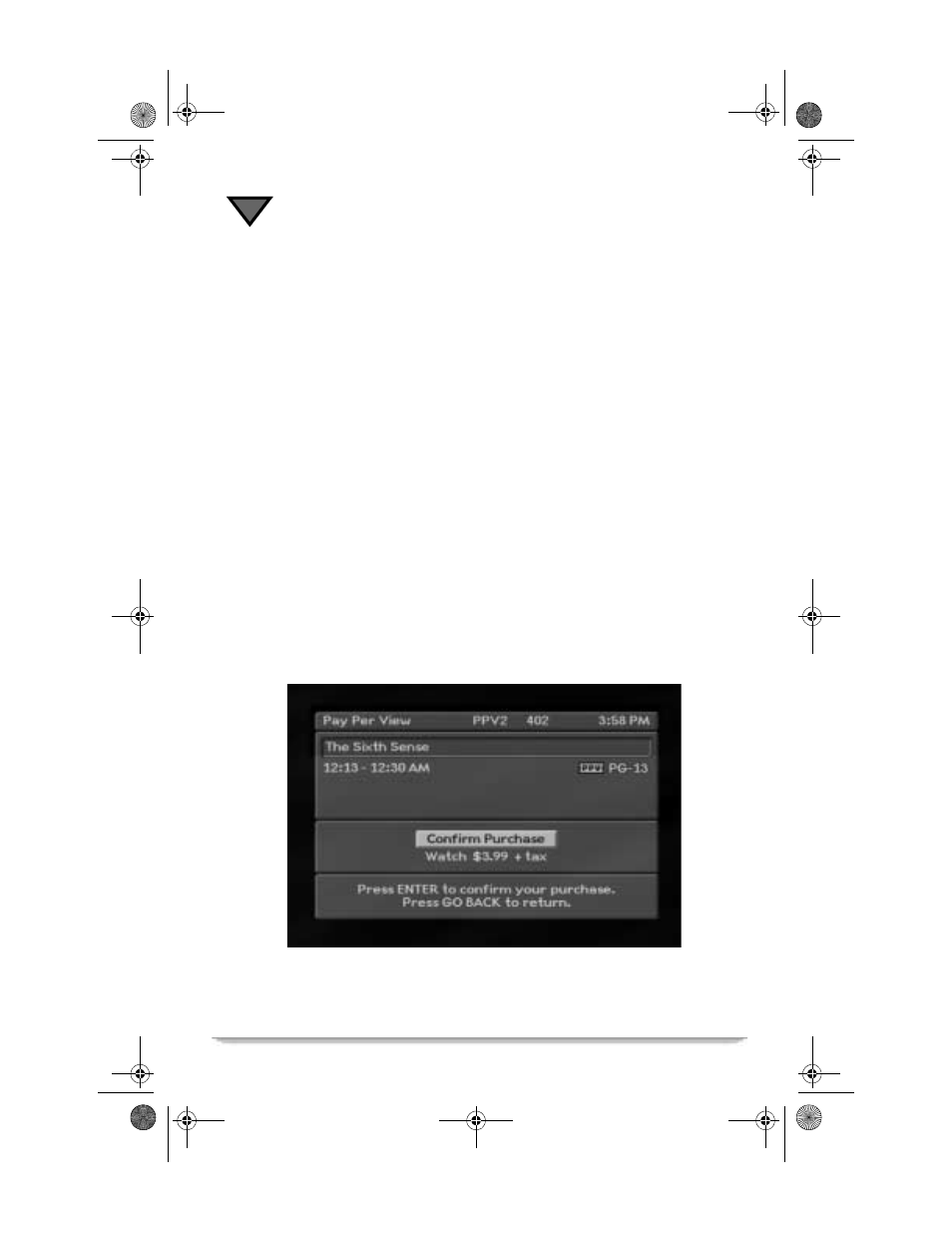 How to purchase an ippv event | Motorola Vanguard 305 User Manual | Page 64 / 96