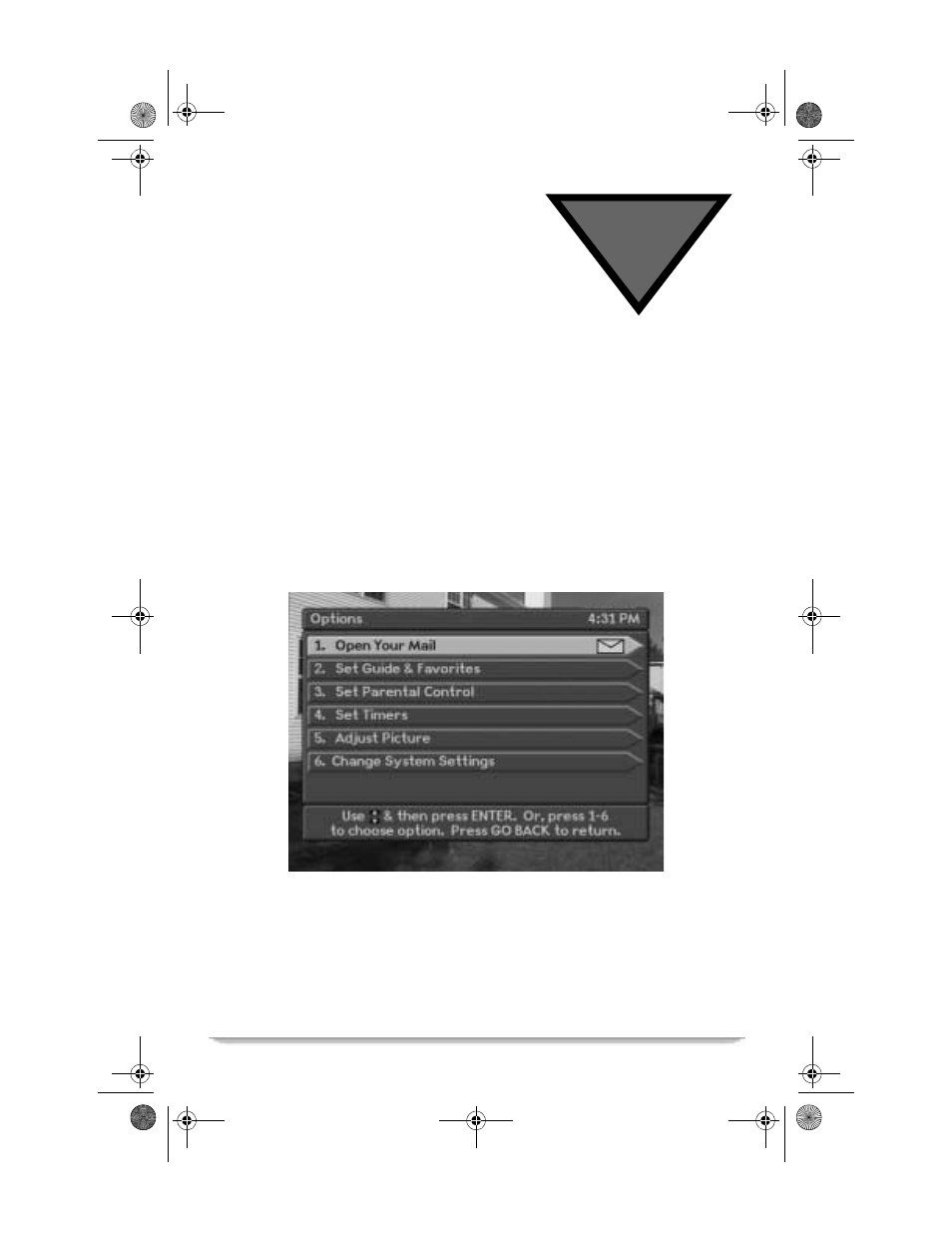 Options | Motorola Vanguard 305 User Manual | Page 69 / 96