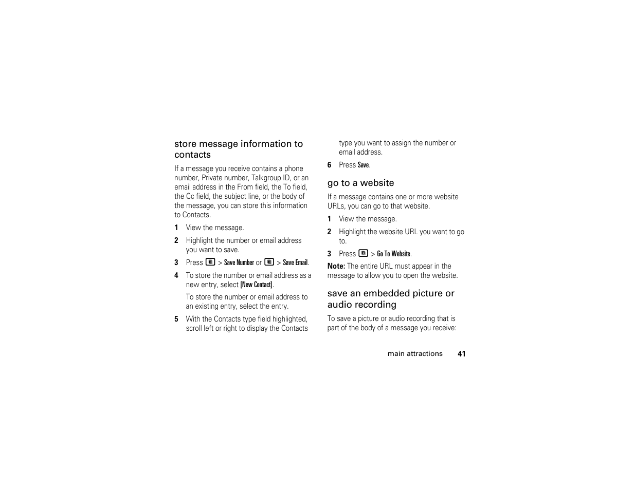 Motorola I290 User Manual | Page 47 / 108