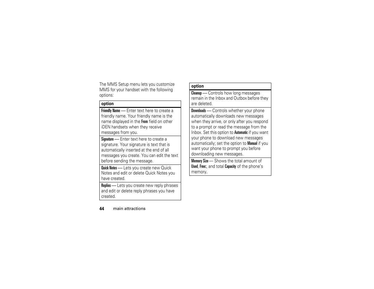 Motorola I290 User Manual | Page 50 / 108