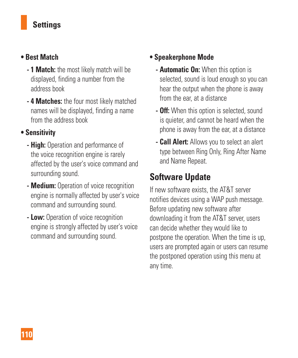 Software update | LG Xenon GR500 User Manual | Page 114 / 146