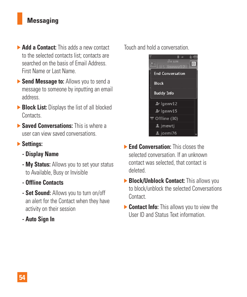 LG Xenon GR500 User Manual | Page 58 / 146