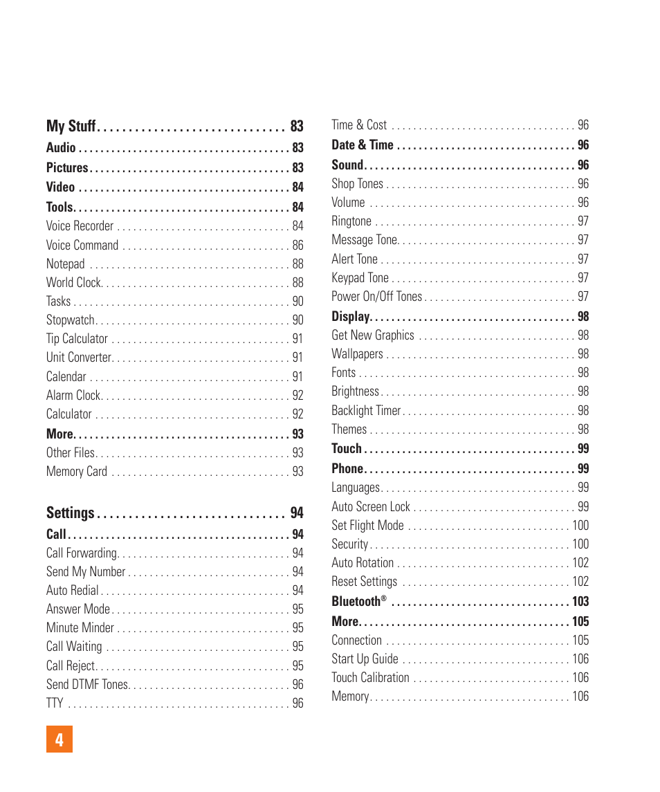 LG Xenon GR500 User Manual | Page 8 / 146