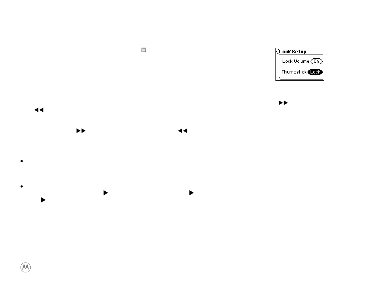 Lock setup | Motorola m250 User Manual | Page 49 / 70