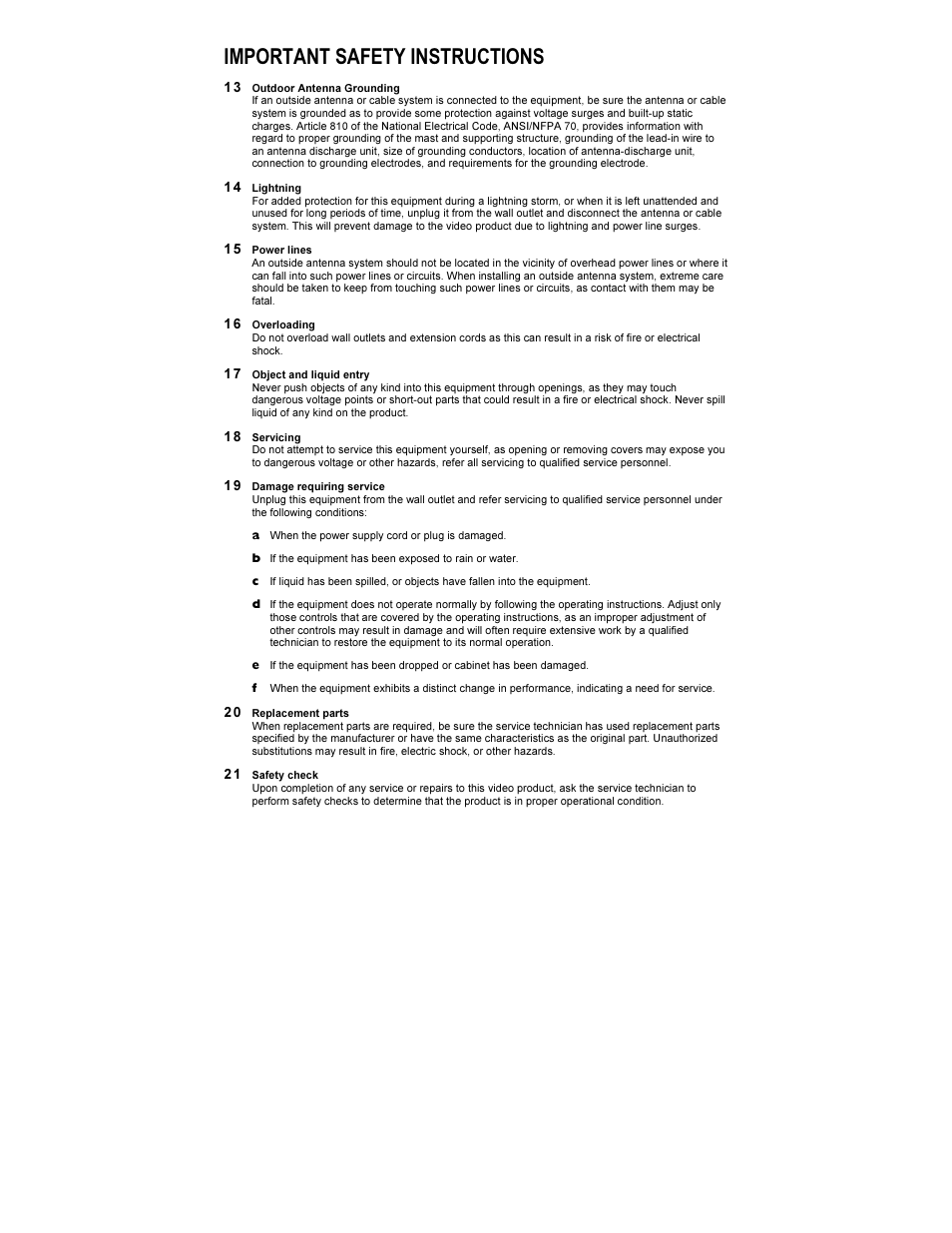 Important safety instructions | Motorola HDT100 User Manual | Page 3 / 48