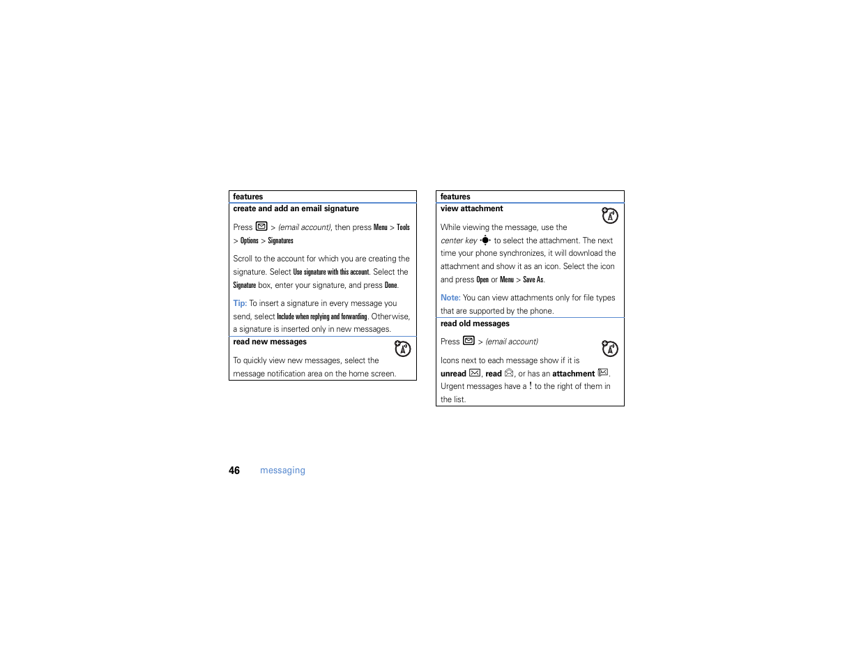 Motorola MOTO Q 9h User Manual | Page 48 / 184