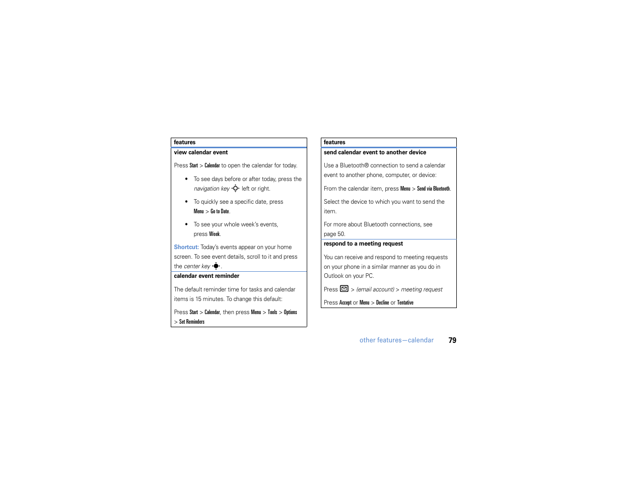 Motorola MOTO Q 9h User Manual | Page 81 / 184