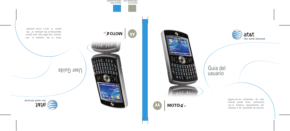 User guide, Guía del usuario, Moto | Motorola MOTO Q 9h User Manual | Page 89 / 184