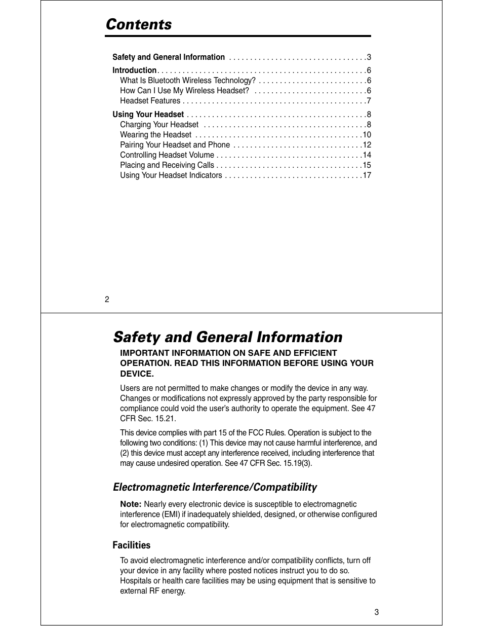 Motorola HS810 User Manual | Page 2 / 32