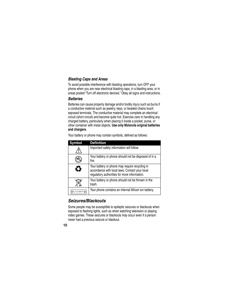 Motorola C975 User Manual | Page 10 / 106