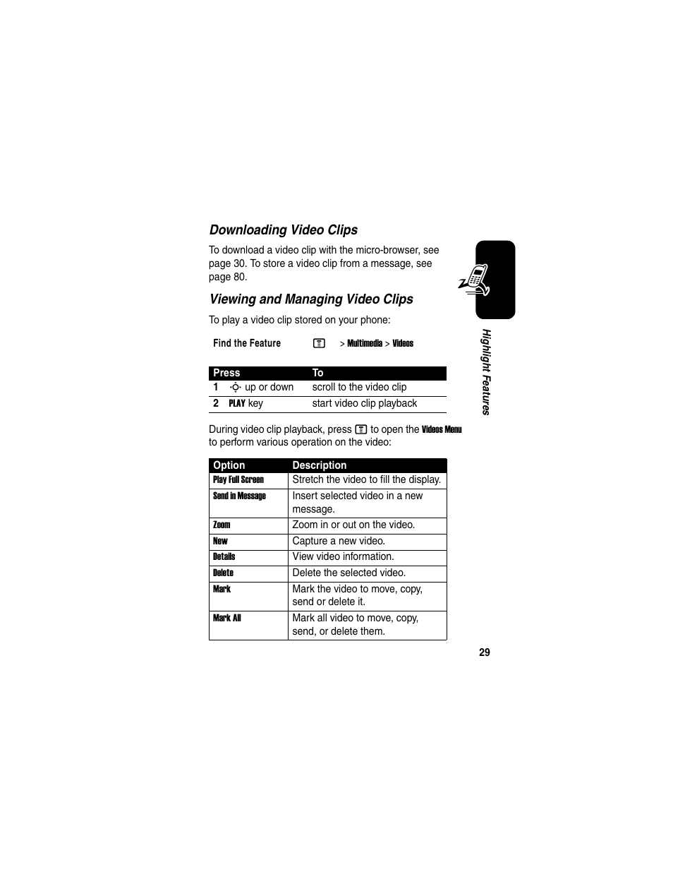 Motorola C975 User Manual | Page 29 / 106