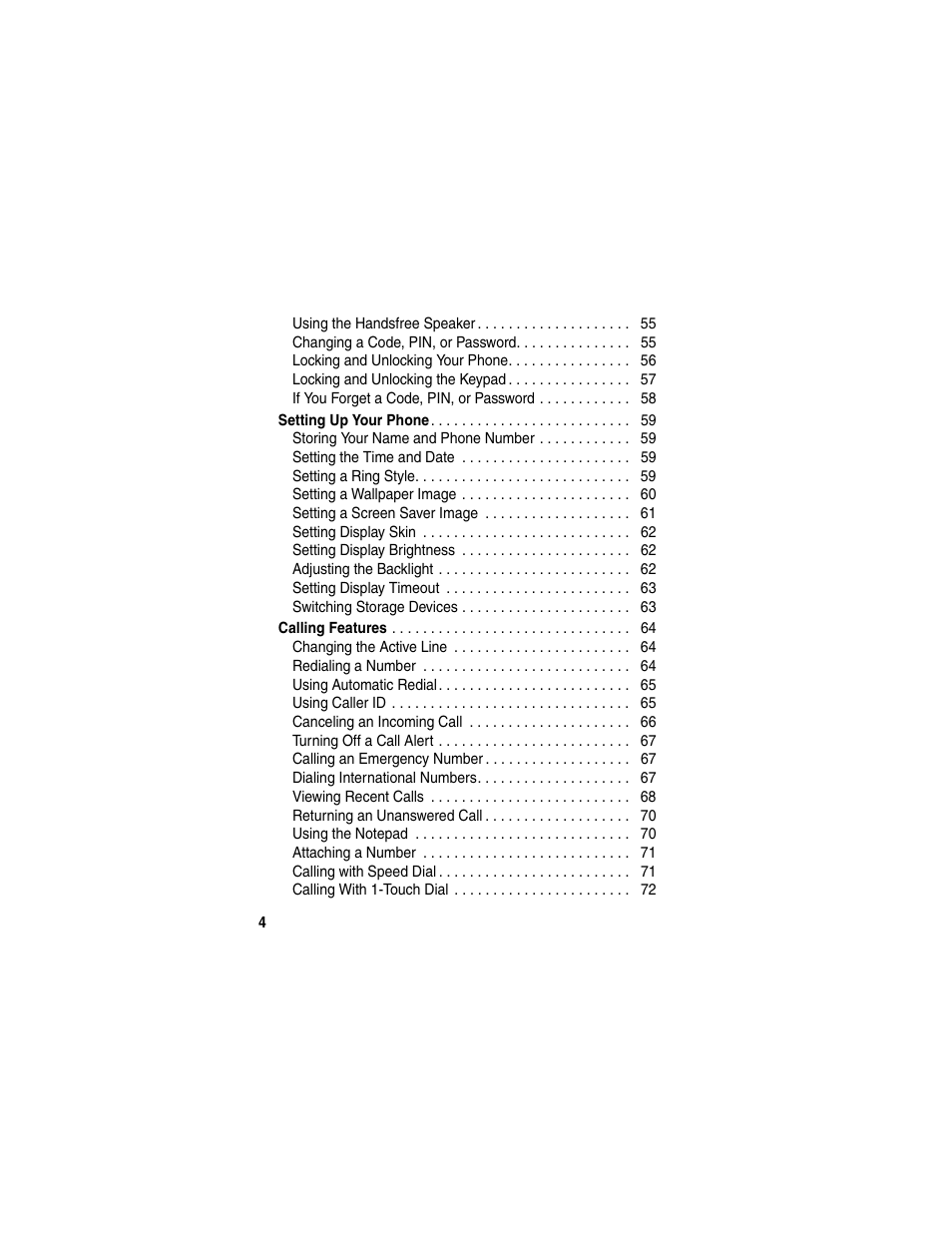 Motorola C975 User Manual | Page 4 / 106