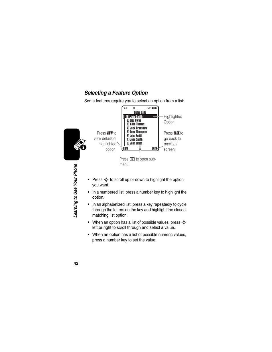 Motorola C975 User Manual | Page 42 / 106