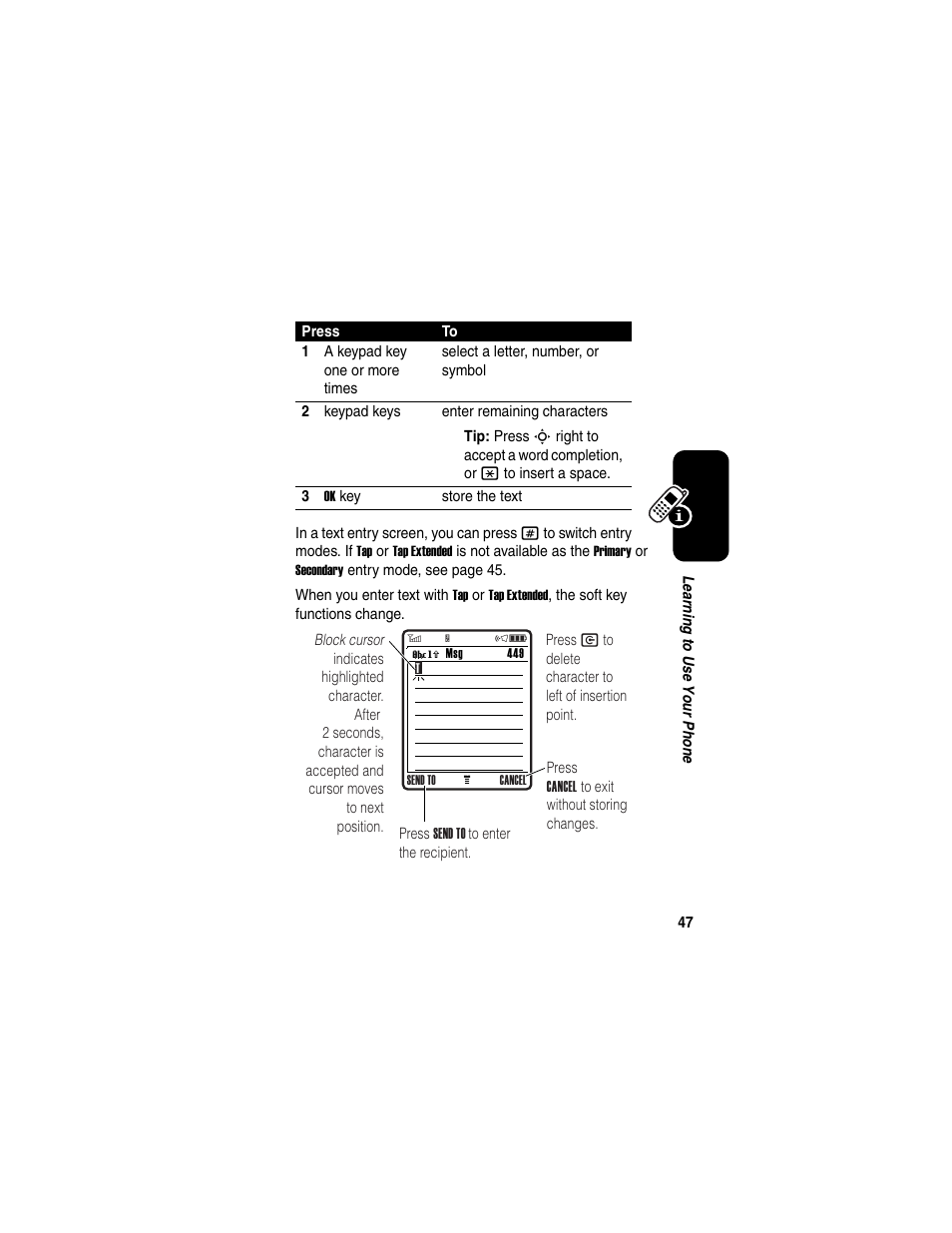 Motorola C975 User Manual | Page 47 / 106