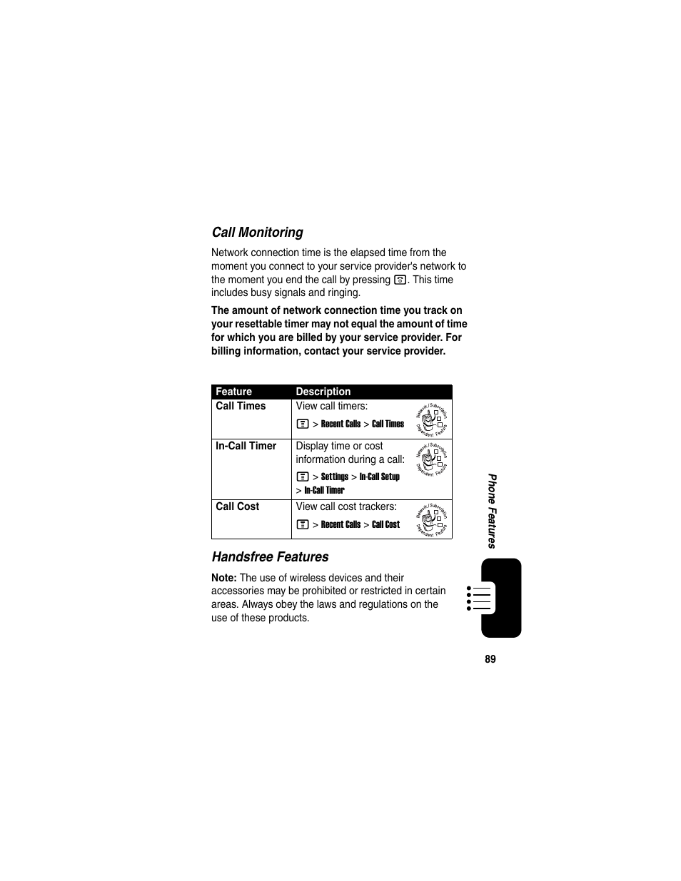 Motorola C975 User Manual | Page 89 / 106