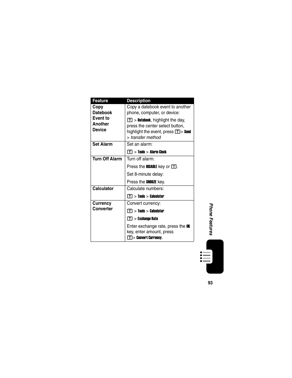 Motorola C975 User Manual | Page 93 / 106