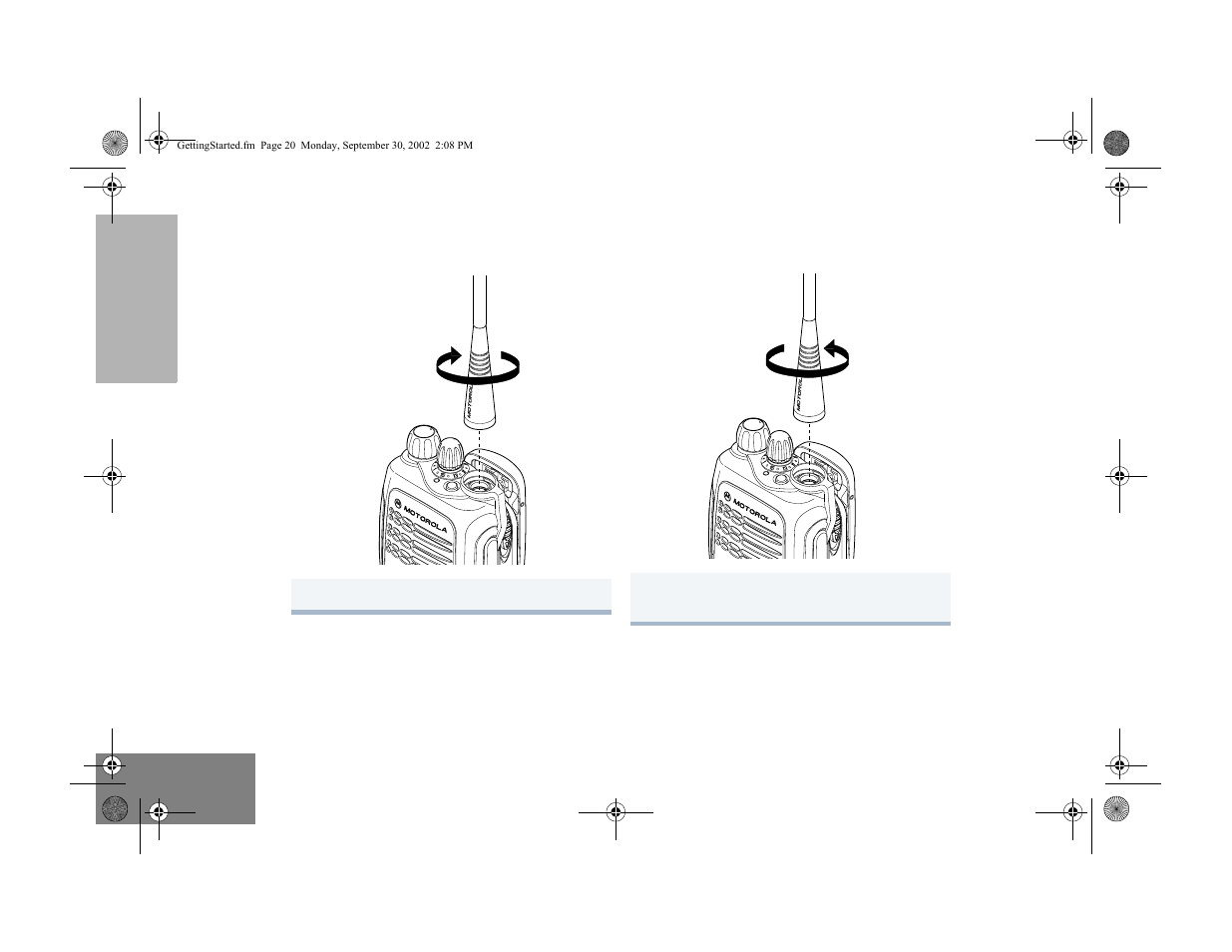 Accessory information, Attaching the antenna, Removing the antenna | Motorola HT1250 User Manual | Page 22 / 58