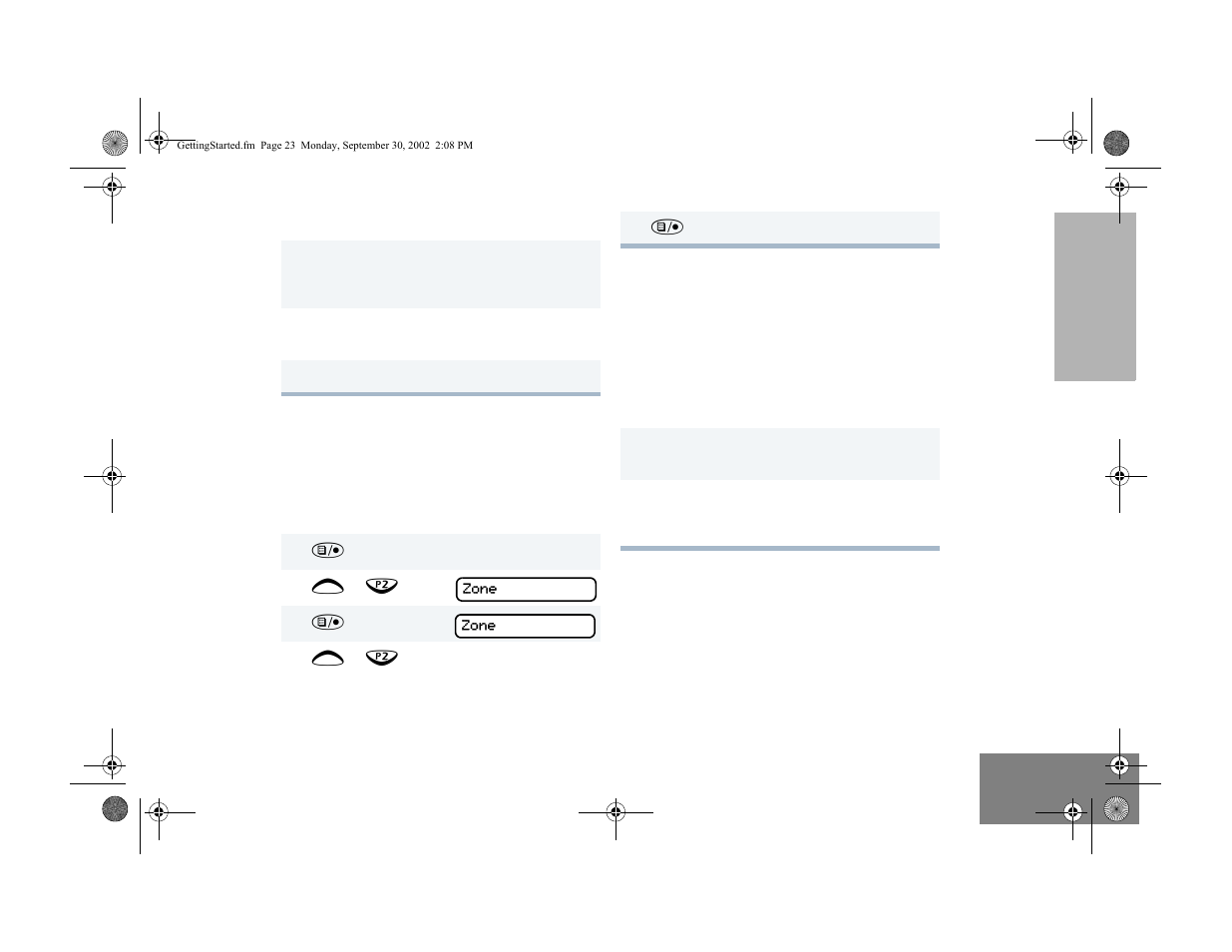 Adjusting the volume, Selecting a zone, Selecting a radio channel | Motorola HT1250 User Manual | Page 25 / 58