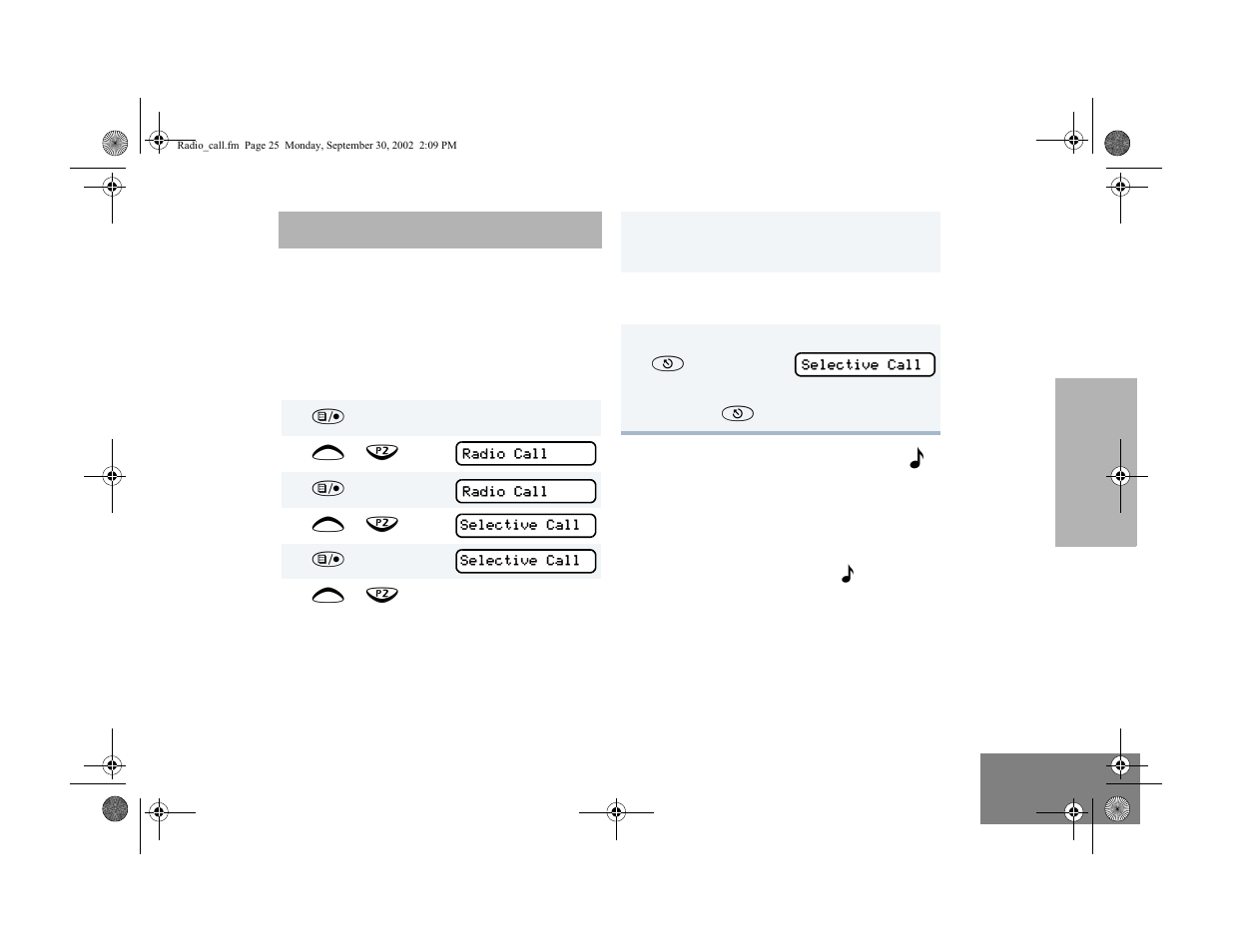 Radio calls, Making a selective call, Receiving a selective call | Motorola HT1250 User Manual | Page 27 / 58