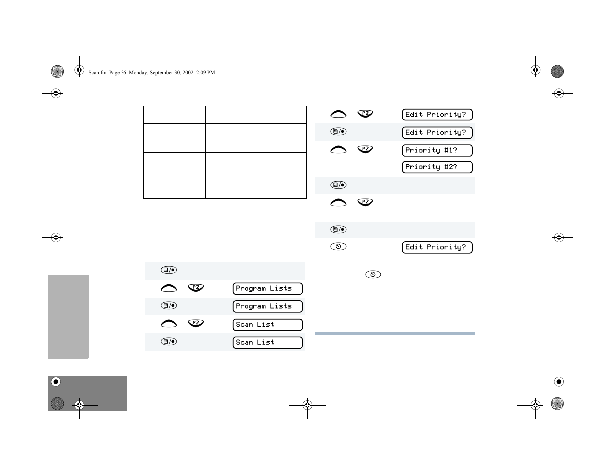 Setting priority channels | Motorola HT1250 User Manual | Page 38 / 58