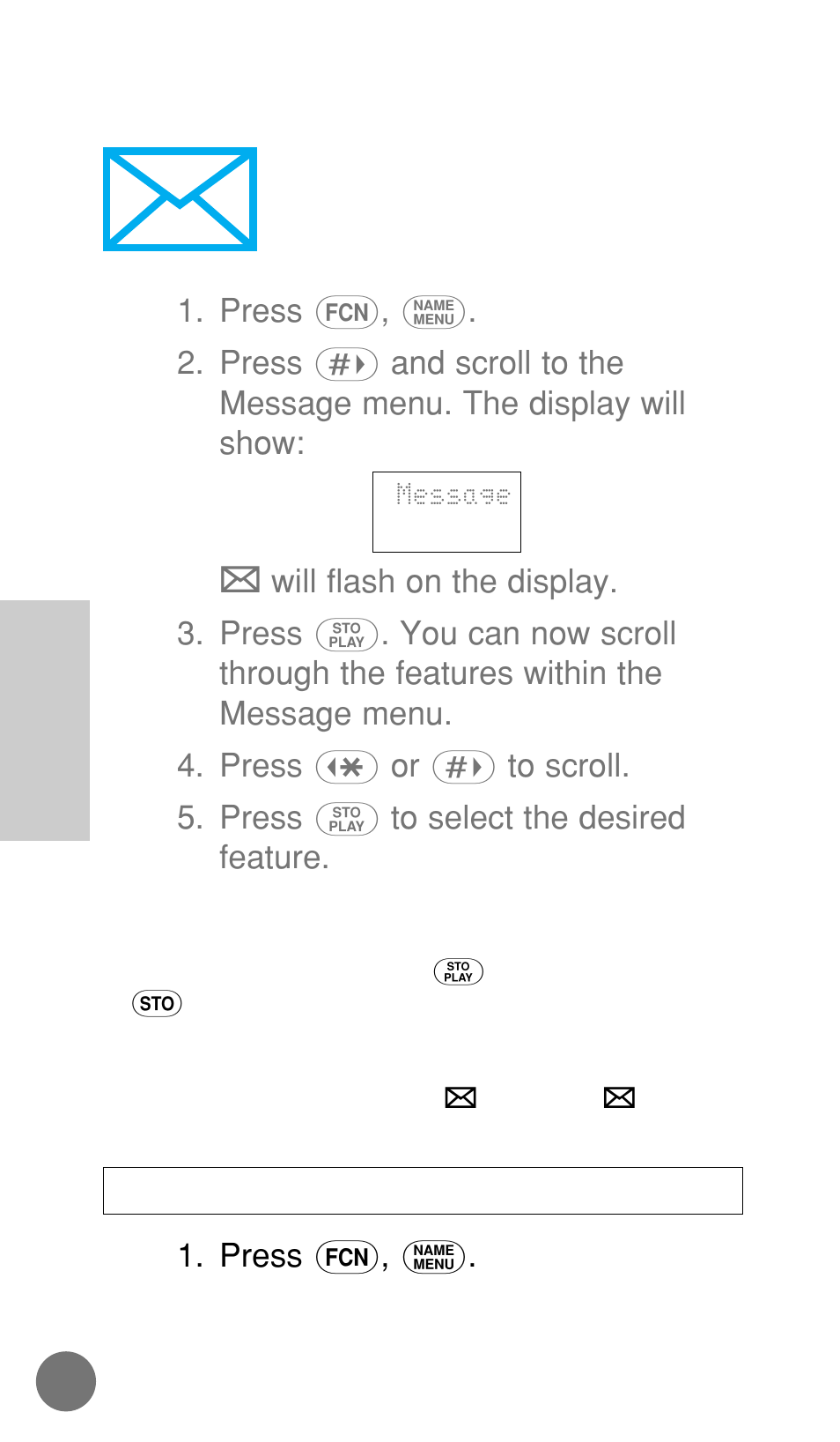 Message | Motorola cellular phone User Manual | Page 122 / 168