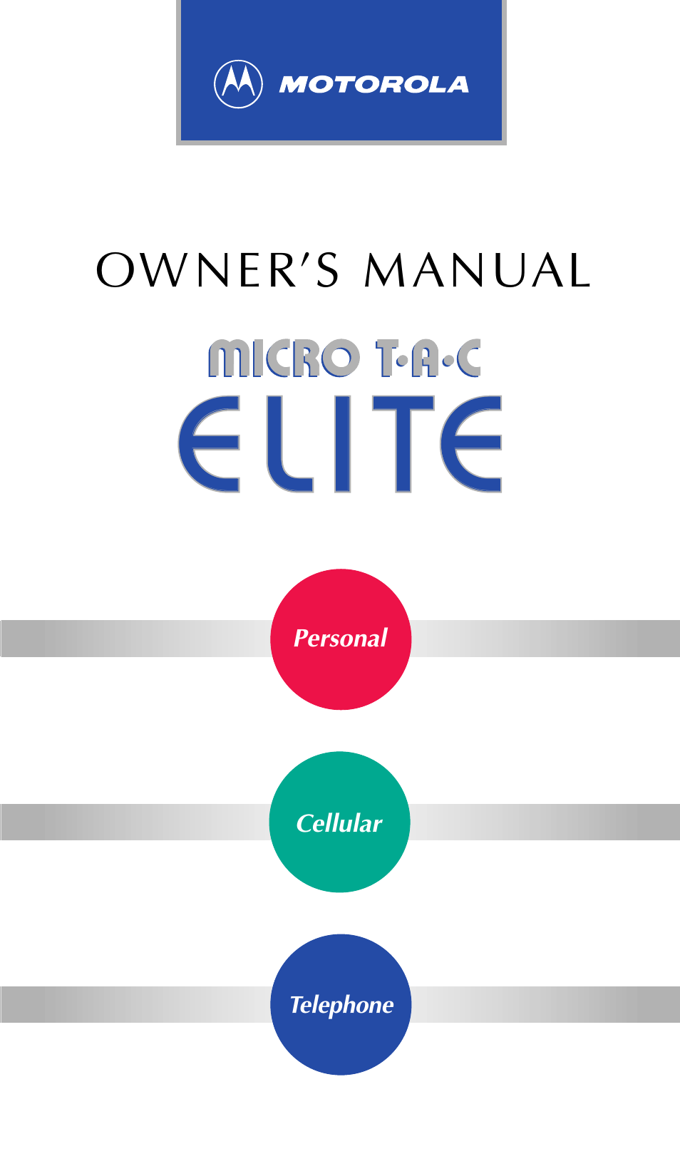 Cover | Motorola cellular phone User Manual | Page 167 / 168