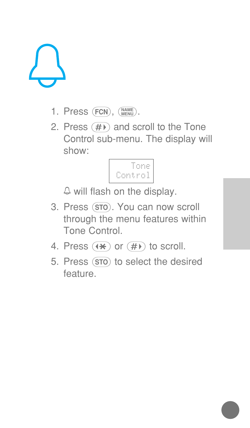 Tone control | Motorola cellular phone User Manual | Page 73 / 168