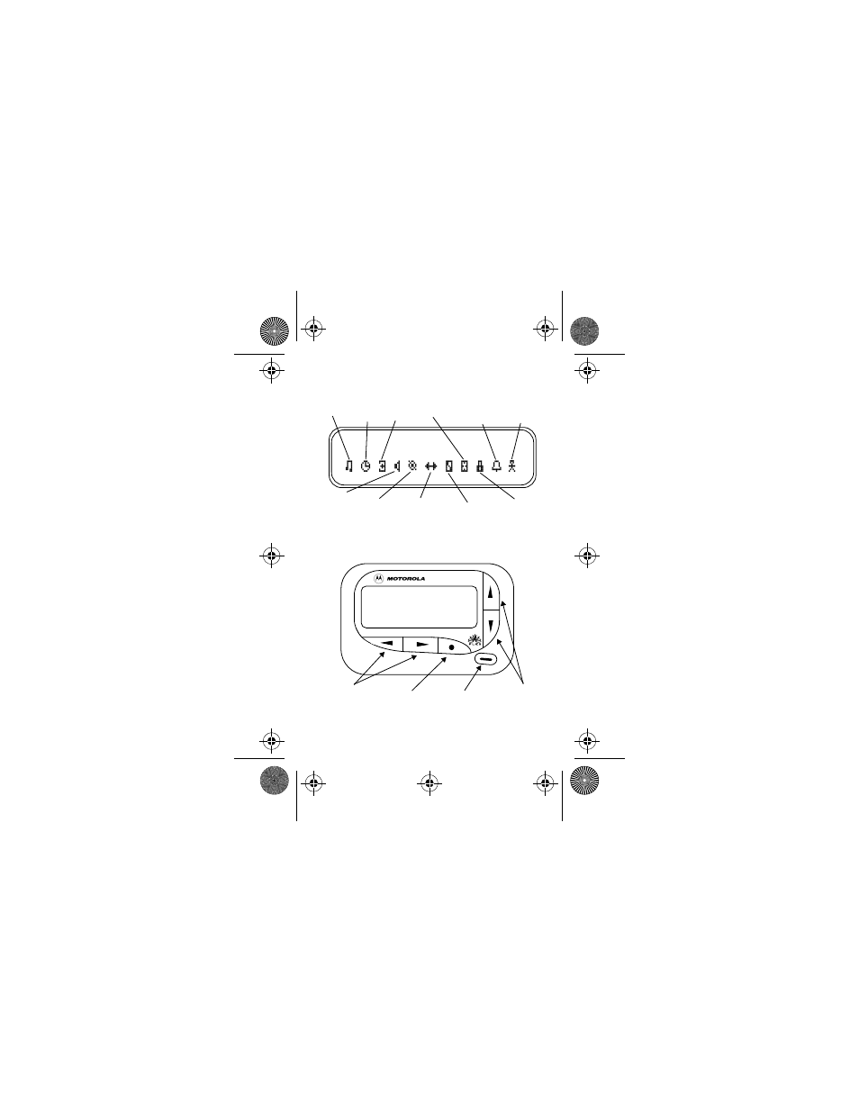 Display symbols, Controls | Motorola Gold FLX 6881024B55-A User Manual | Page 4 / 20