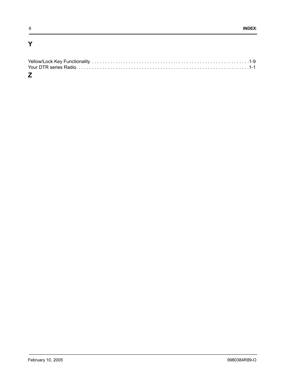 Motorola DTR SERIES DTR550 User Manual | Page 68 / 68