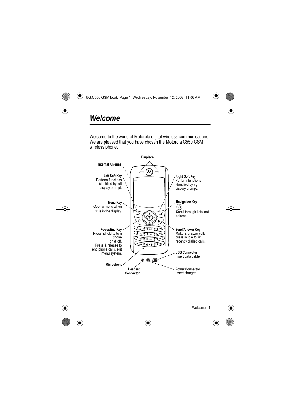 Motorola C550 User Manual | 110 pages